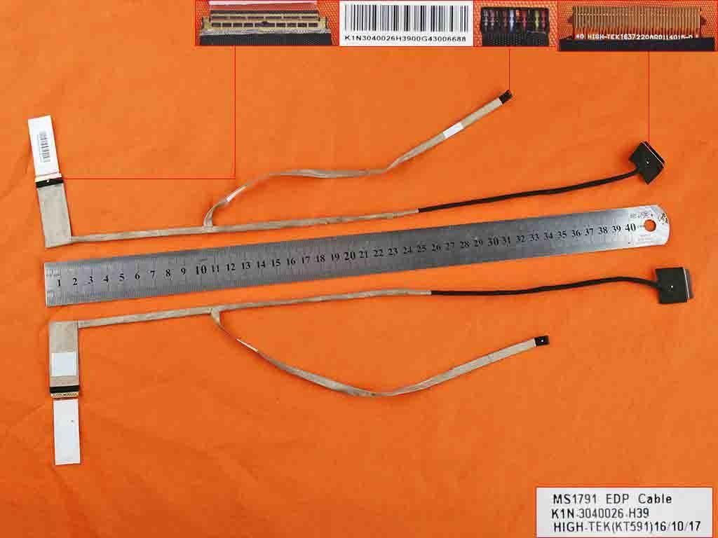 Cable Flex Para Portátil Msi Ge72 Pe70 Gt72S 1791 30Pin Edp K1N-3040026-H39