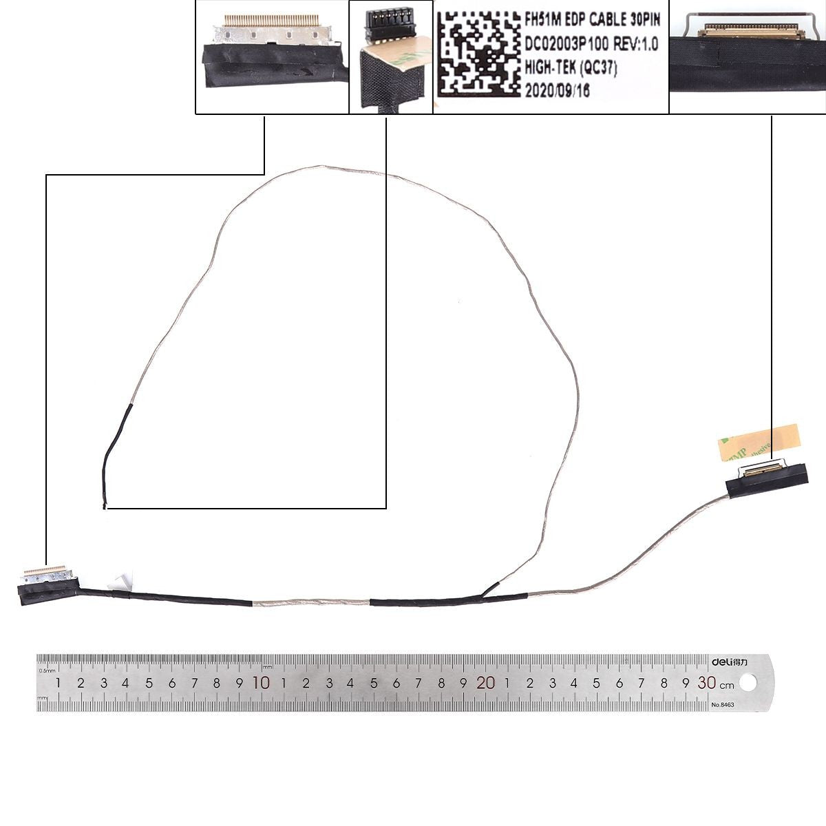 Cable Flex Para Portátil Acer An515-44-45-55-57 Dc02003P100 50.Q7Kn2.011 30 Pines
