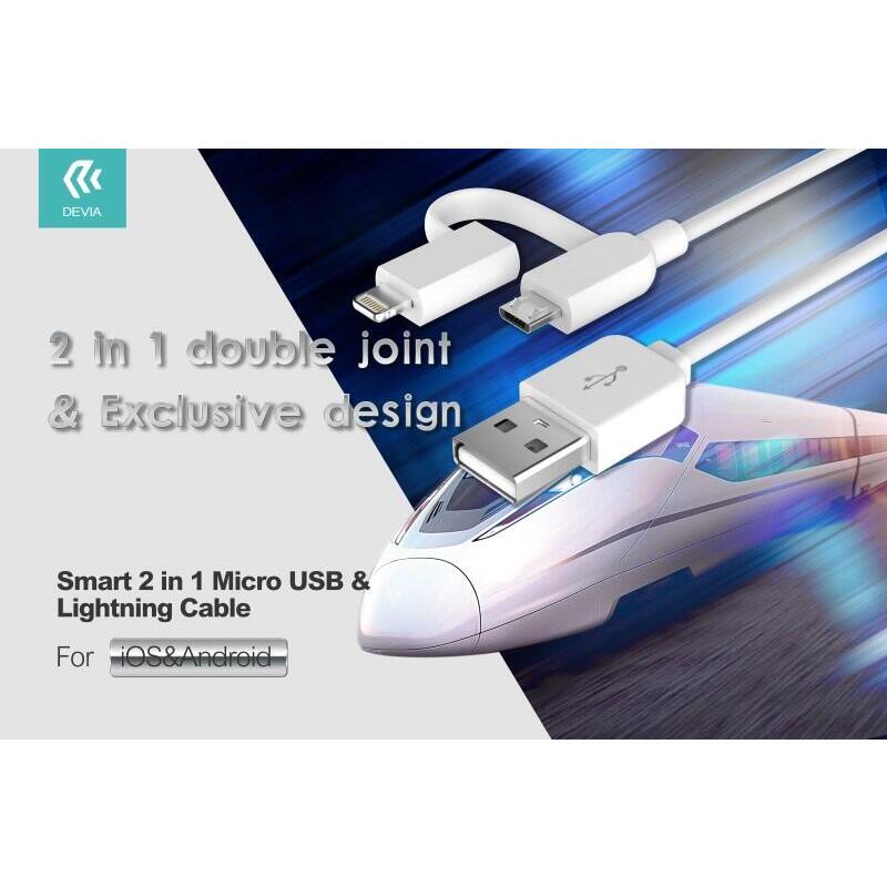 Cable M-Usb 2.1 Y Ios8> 10 Datos Y Carga Para Apple Y Androi