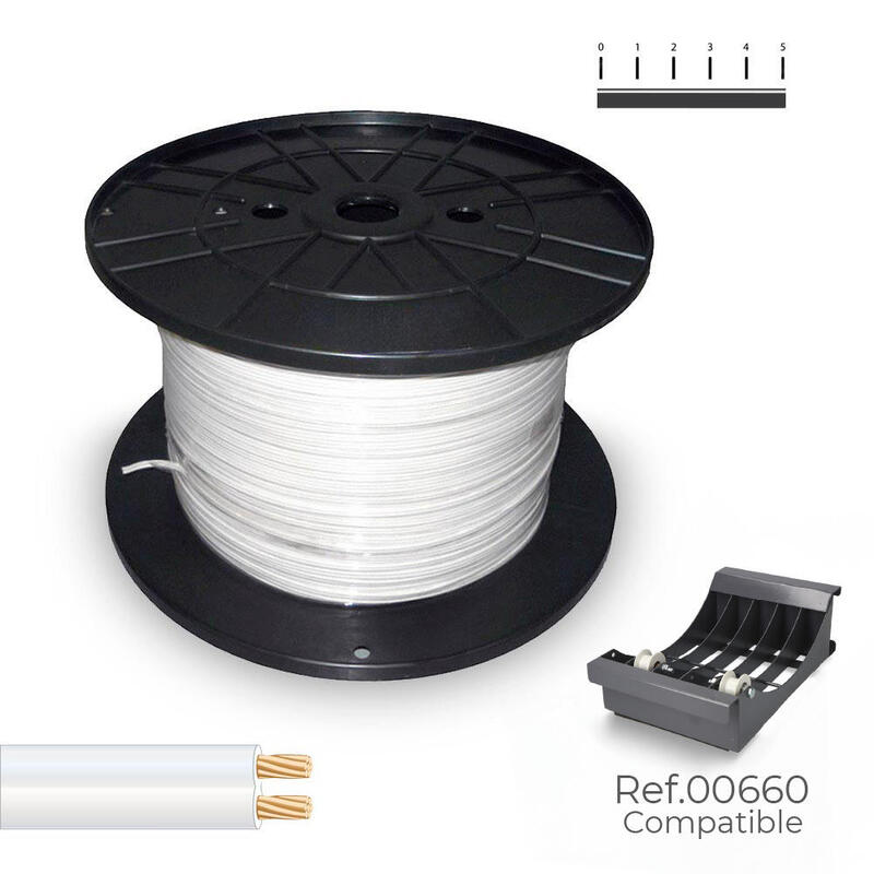 Cable Paralelo 48v 2 X 1,50 Mm² Blanco 300 M. (Bobina Mediana)