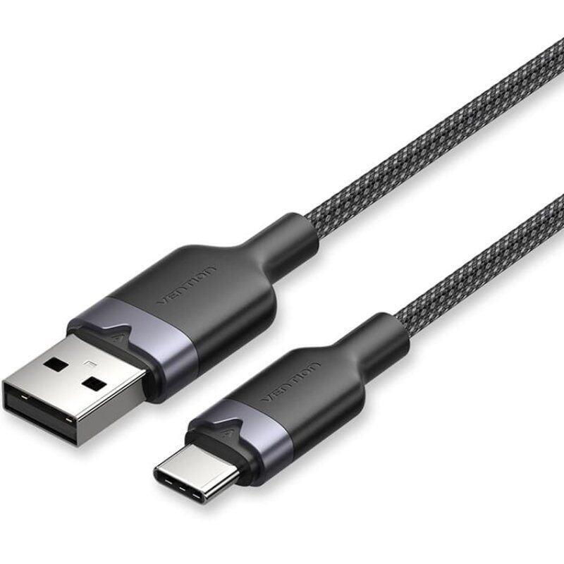 Cable Usb 2.0 Tipo-C Vention Ctnbf Usb Tipo-C Macho Usb Macho Hasta 60w 480mbps 1m Negro