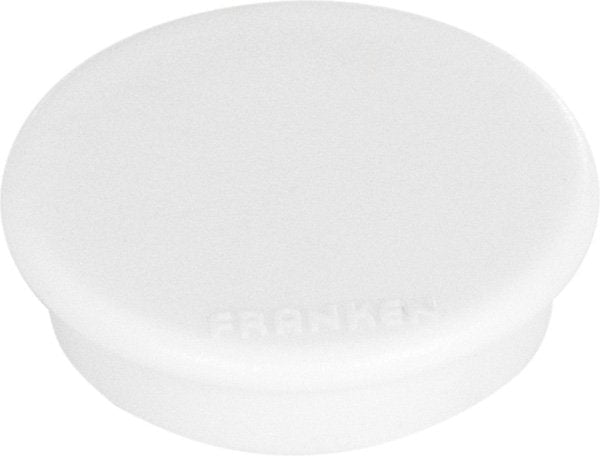 Franken Gmbh Franken - Magnet - 3,8 Cm Diámetro - Blanco (Paquete De 10)