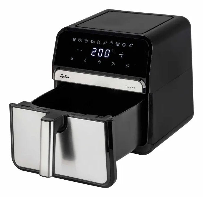 Jata Air Fryer 8l 10 Programs 200ºc Max 2100w Black-Silver Jefr1242