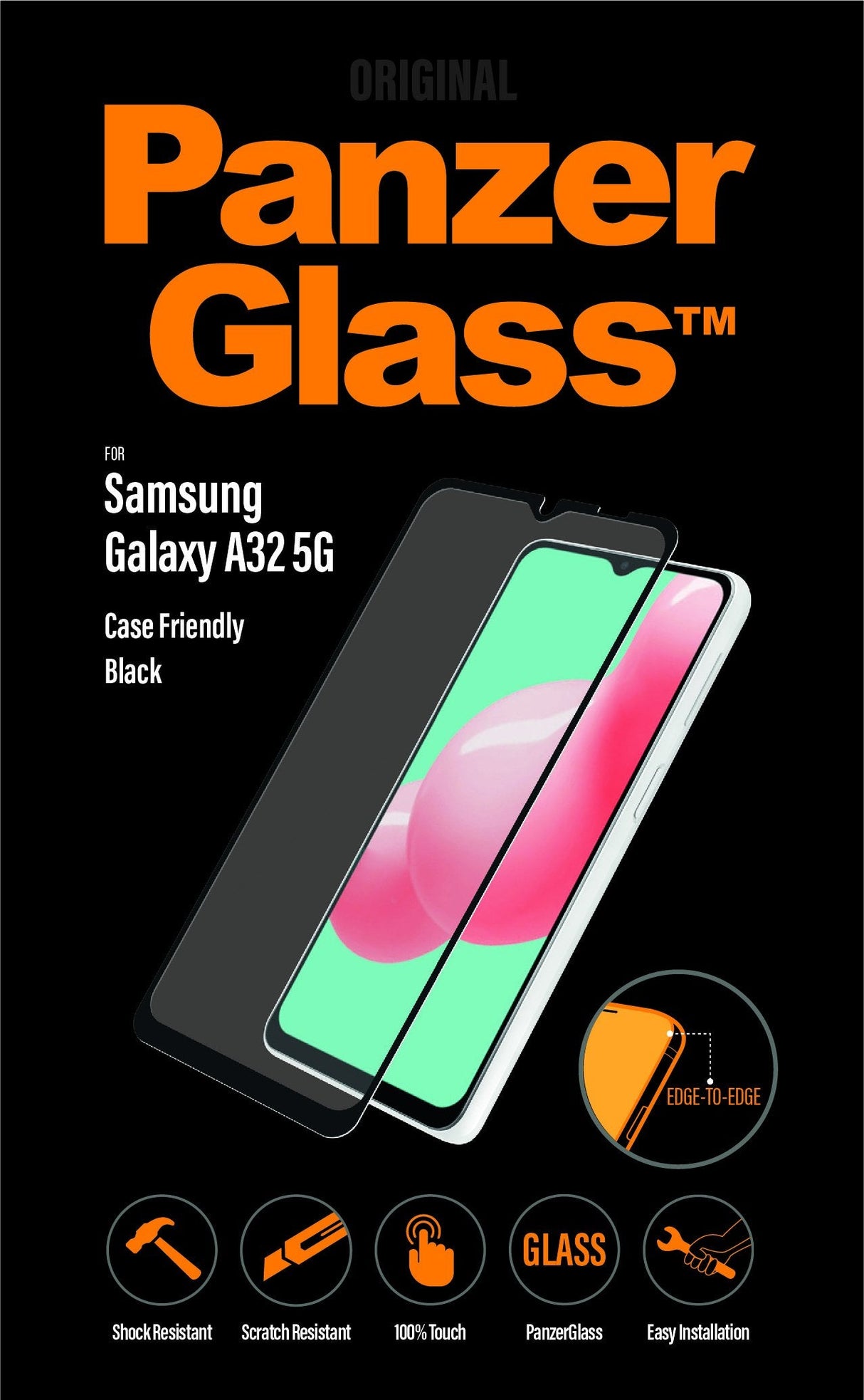 Vidrio Templado Panzerglass Samsung Galaxy A32 5g / M12 Negro 7252