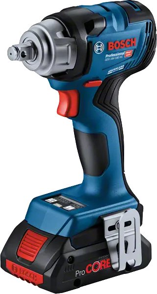 Bosch Professional Atornillador De Impacto A Batería Gds 18v-330 Hc Professional, 18 Voltios Azul/Negro, 2 Baterías De Iones De Litio Procore18v 4,0 Ah, Módulo Bluetooth, En L-Boxx