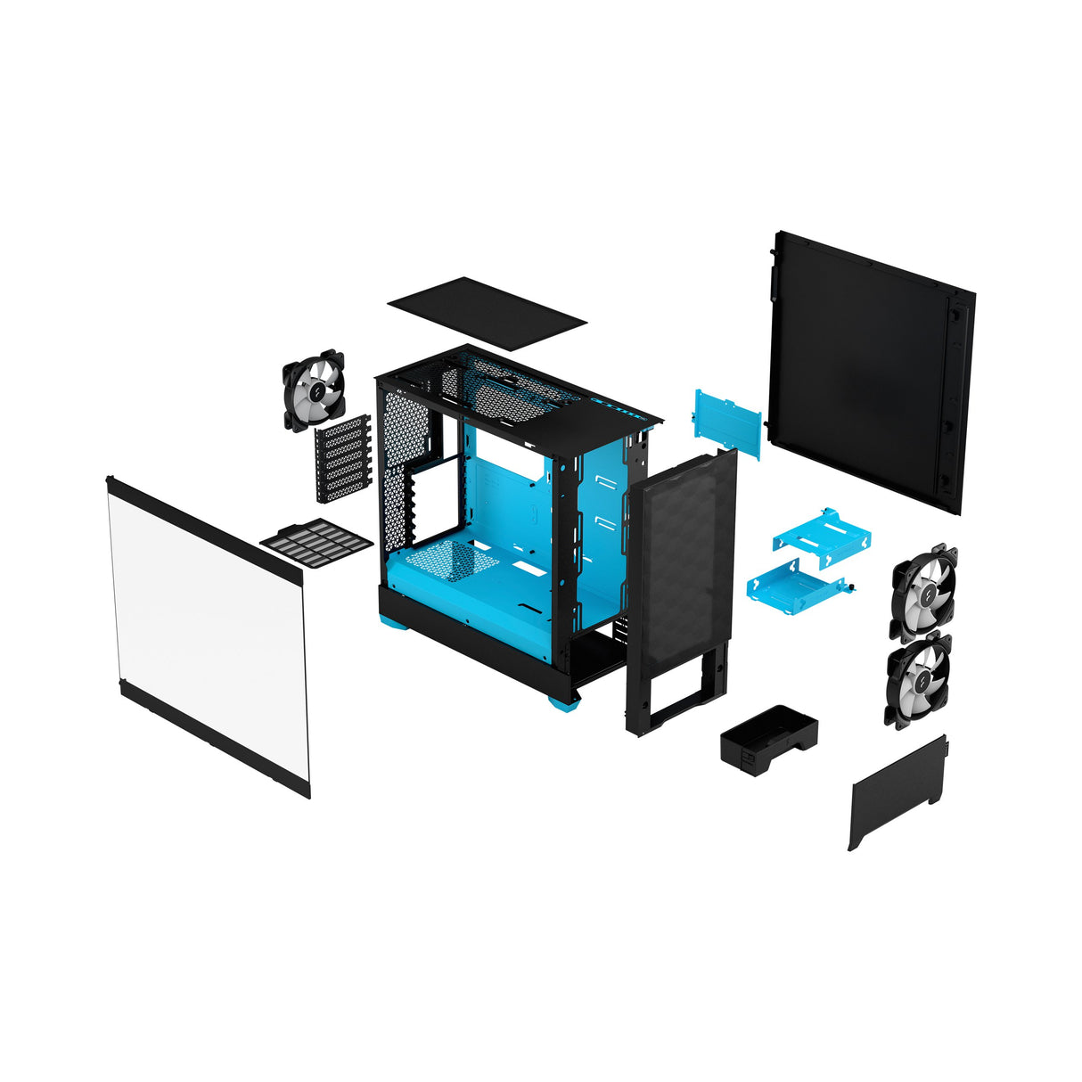 EAN 7340172702993 - Fractal Design Pop Air Torre Negro, Cian imagen 12
