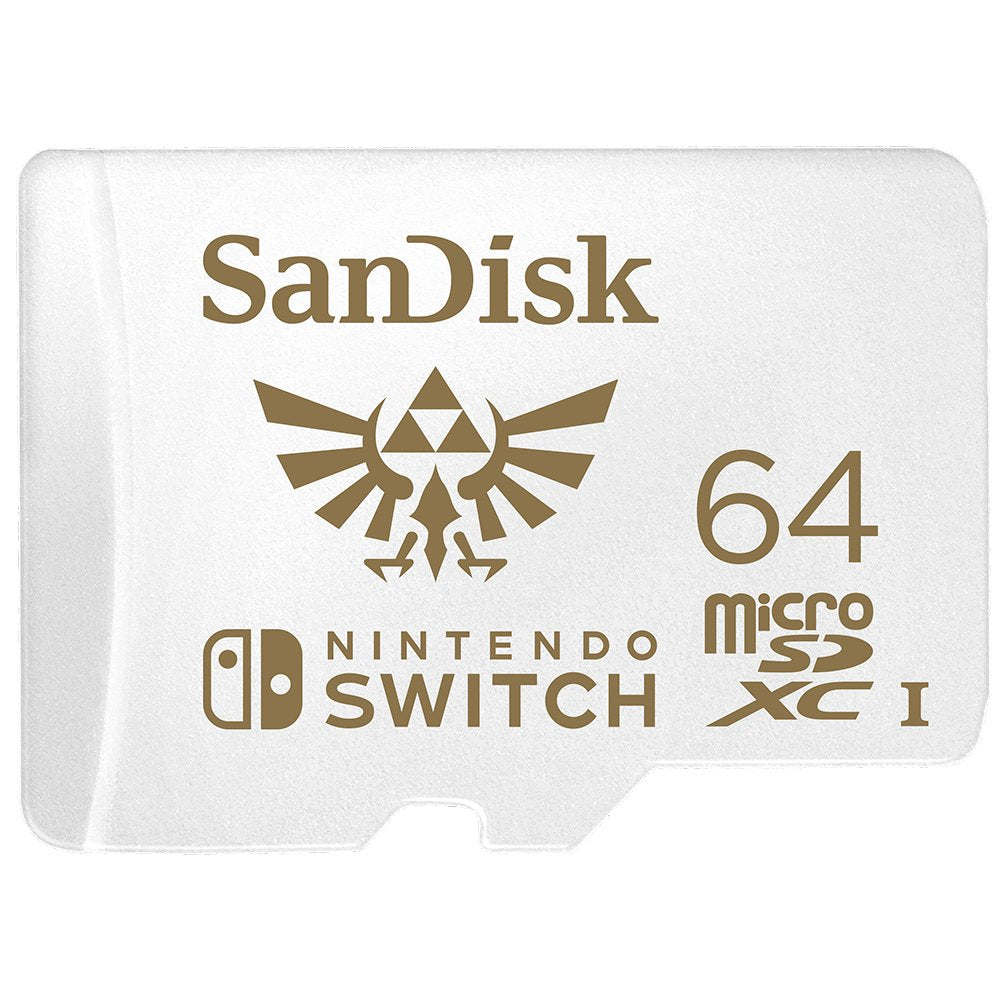 Tarjeta De Memoria Sandisk Nintendo Switch 64gb Microsd Xc Uhs-I Clase 10 100mbs