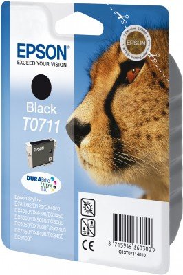 Cartucho Original Epson T0711 Negro - C13t071140b0 Ml-7.4pag-240