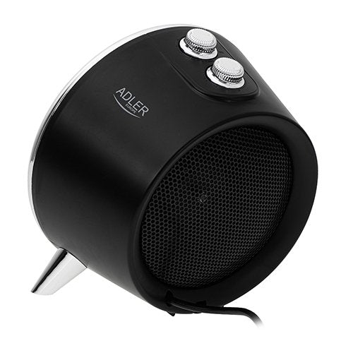 Calefactor Eléctrico Adler Ad 7742 Interior Negro, Plata 1500 W Ventilador Eléctrico