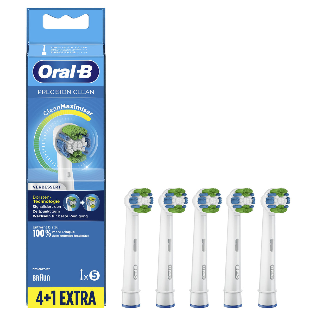 EAN 4210201321569 - Oral-B Precision Clean 80339350 cepillo de cabello 5 pieza(s) Azul, Blanco imagen 2