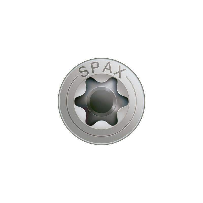 Caja 25 Unid. Tornillo Madera Spax Cabeza Plana Inox A2 5,0x50mm Spax