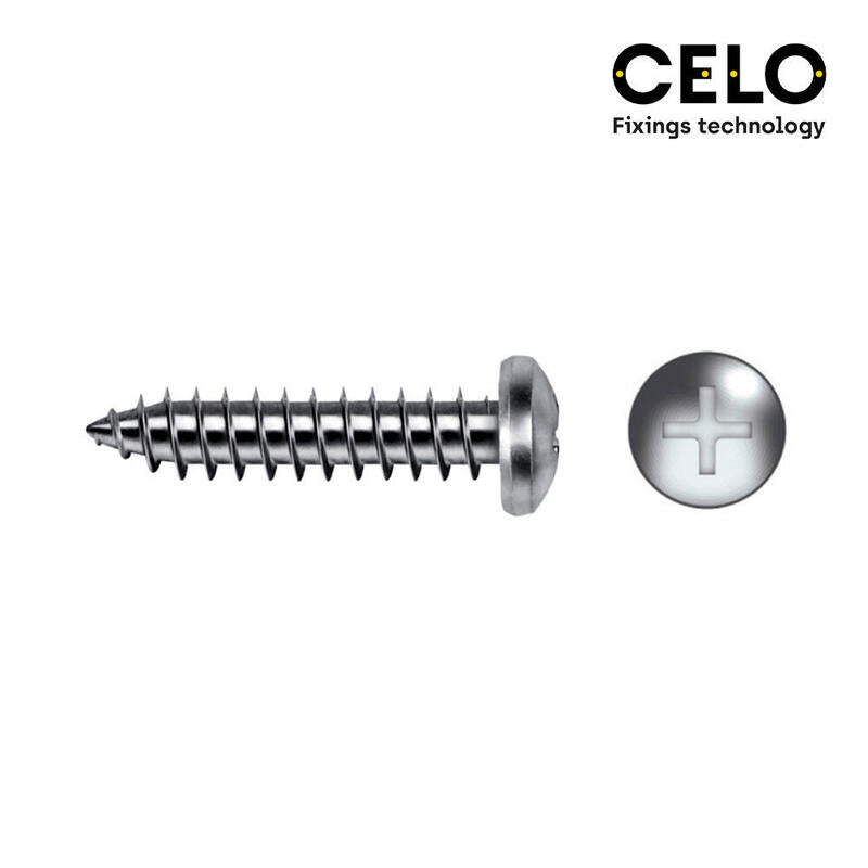 Caja 250 Unid. Tornillo Chapa Alomada Philips Din/Ref 7981 5,5x32mm Zincado Celo