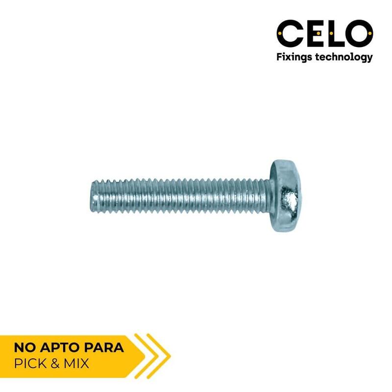 Caja 250 Unid. Tornillo Metrica Alomado Philips Din/Ref 7985 Ø5x25mm Zincado Celo