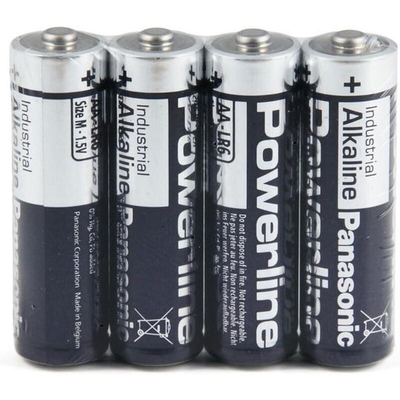 Caja 48 Pilas - Batería Panasonic Powerline Aa Mignon 12 Blisters 4 Pilas