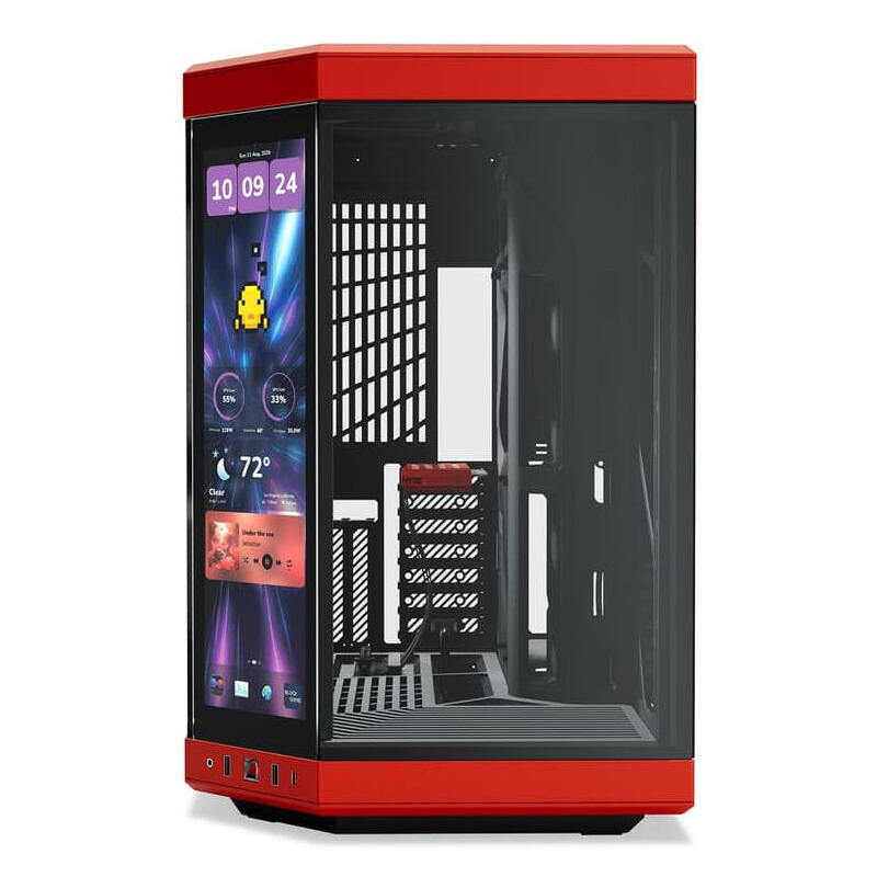 Caja Atx Semitorre Hyte Y70 Touch Infinite Negra Roja Cs-Hyte-Y70tti-Rb