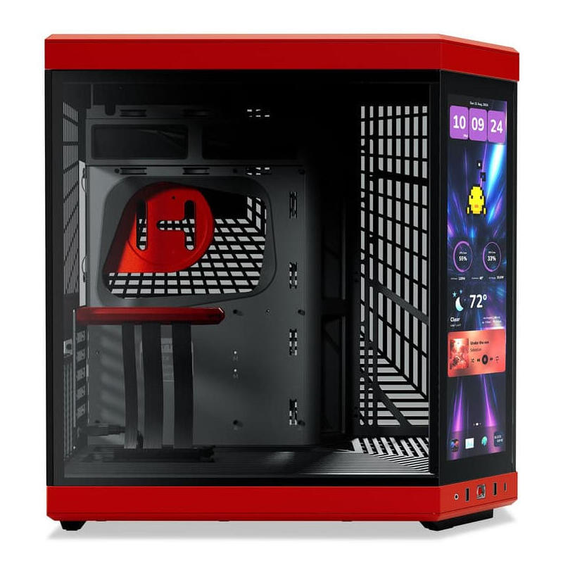 Caja Atx Semitorre Hyte Y70 Touch Infinite Negra Roja Cs-Hyte-Y70tti-Rb