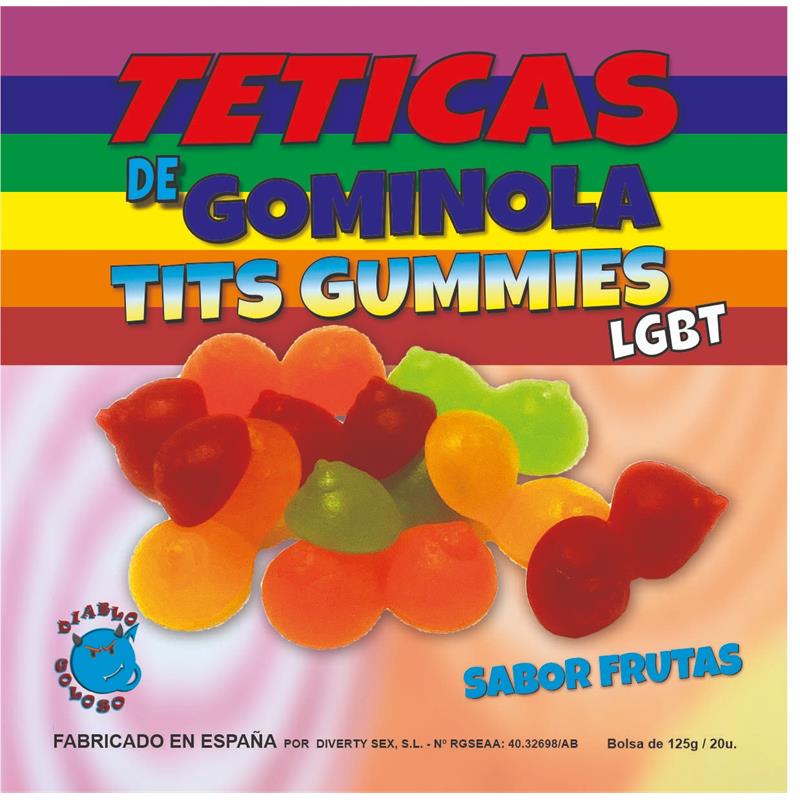 Caja De Gominolas De Pecho Sabor Frutas