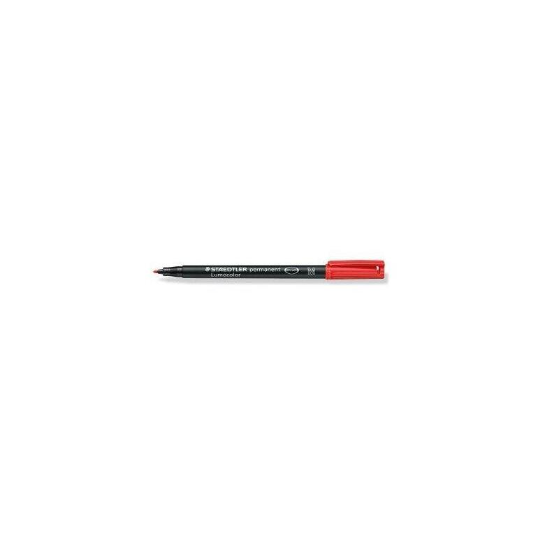 Caja De Rotuladores Permanentes Staedtler Lumocolor 317 1mm 10 Unidades Rojos