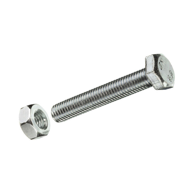 Caja M 2 Unid. Tornillo Metrica Cab Hex+Tuerca Cinc M 10x80mm Fadix