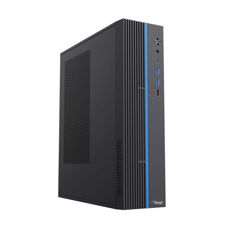 Caja Pc Akyga Case Sff Ak-302-01bl Usb-C + 2x Usb 3.0 + Usb 2.0 Negro W O Psu