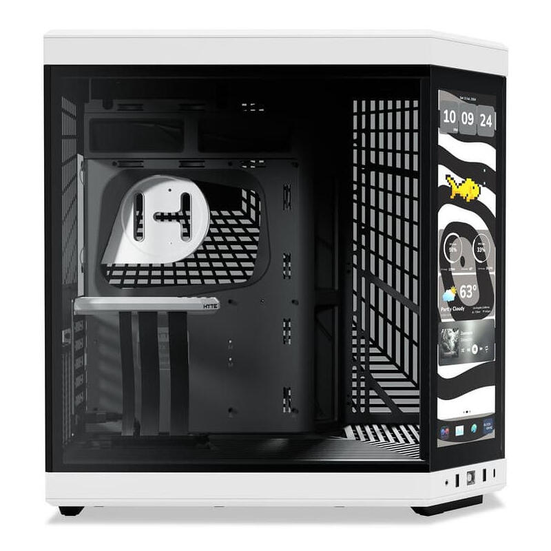 Caja Pc Atx Semitorre Hyte Y70 Touch Infinite Negra Blanca Cs-Hyte-Y70tti-Wb