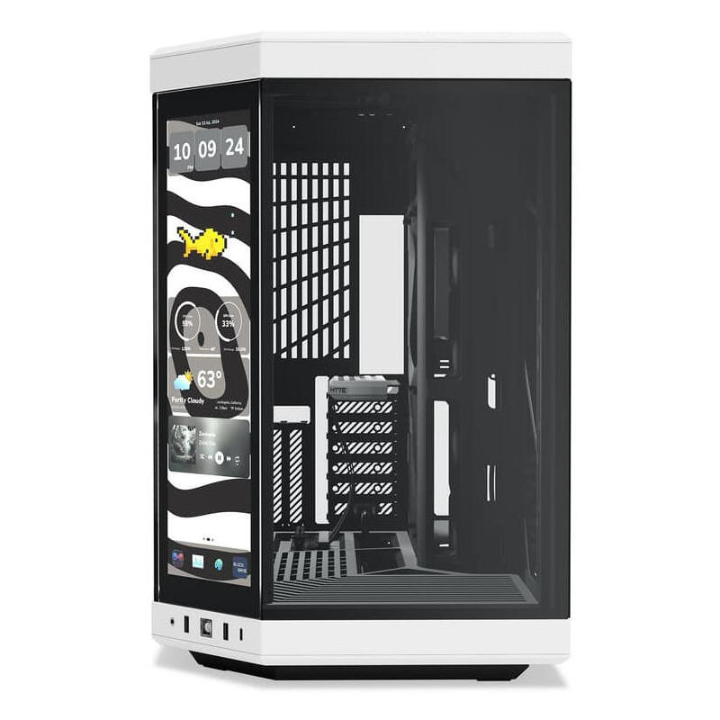 Caja Pc Atx Semitorre Hyte Y70 Touch Infinite Negra Blanca Cs-Hyte-Y70tti-Wb
