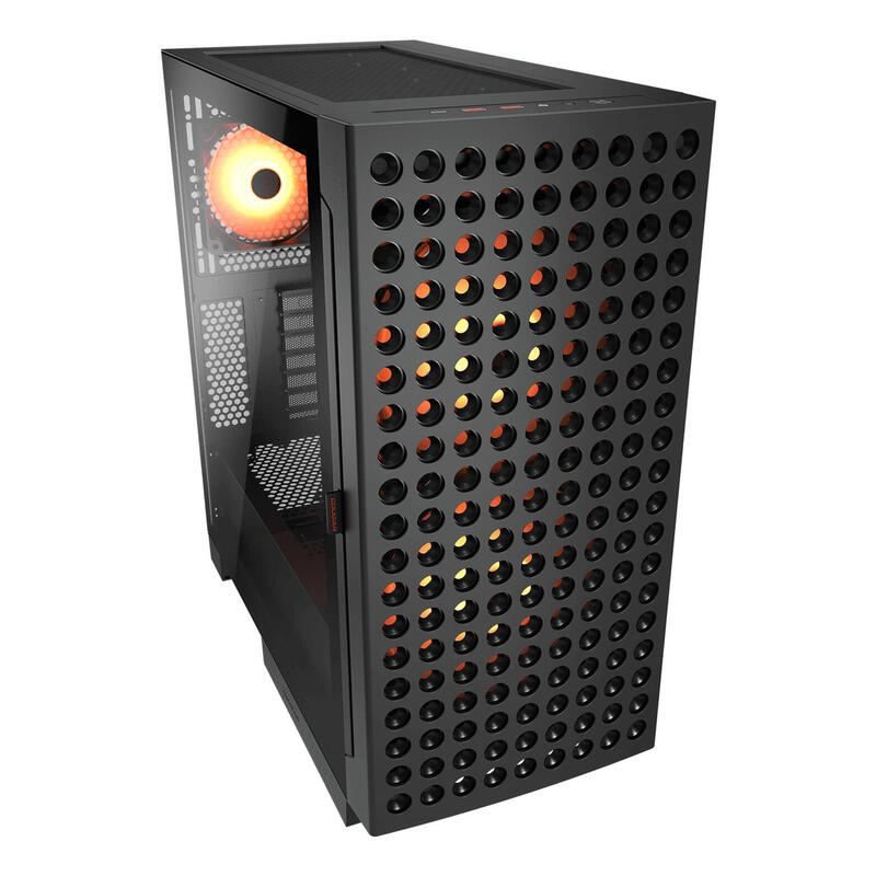Caja Pc Cougar Semitorre Airface Eco Rgb Negro