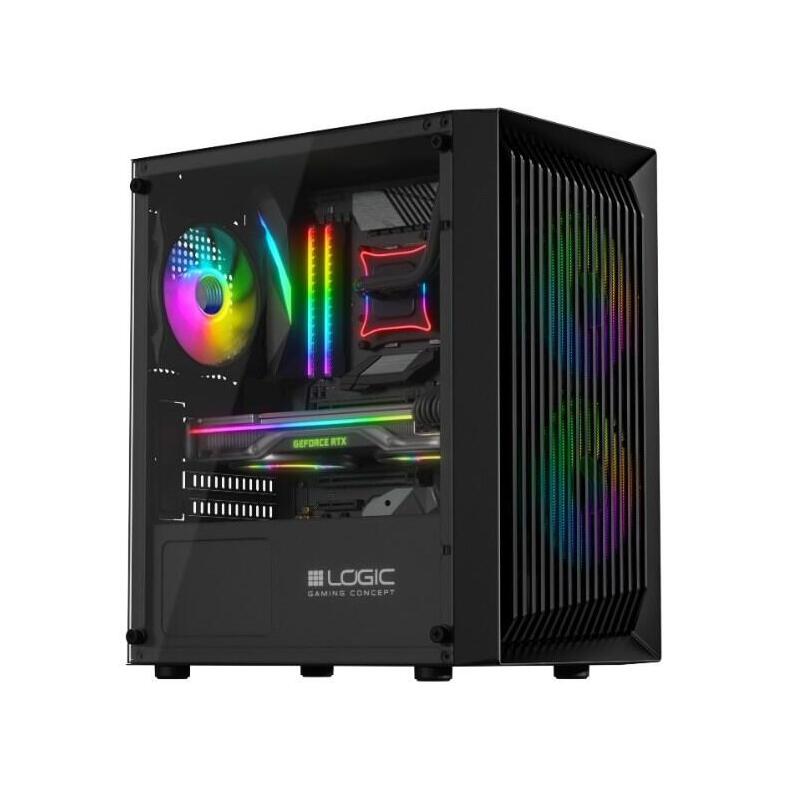 Caja Pc Logic Atos Rgb Mini Usb 3.0 Argb