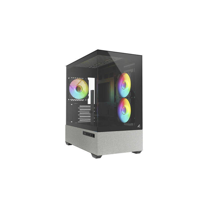 Caja Pc Sharkoon Mk7 Argb Negra, Vidrio Templado X 2 4044951044313
