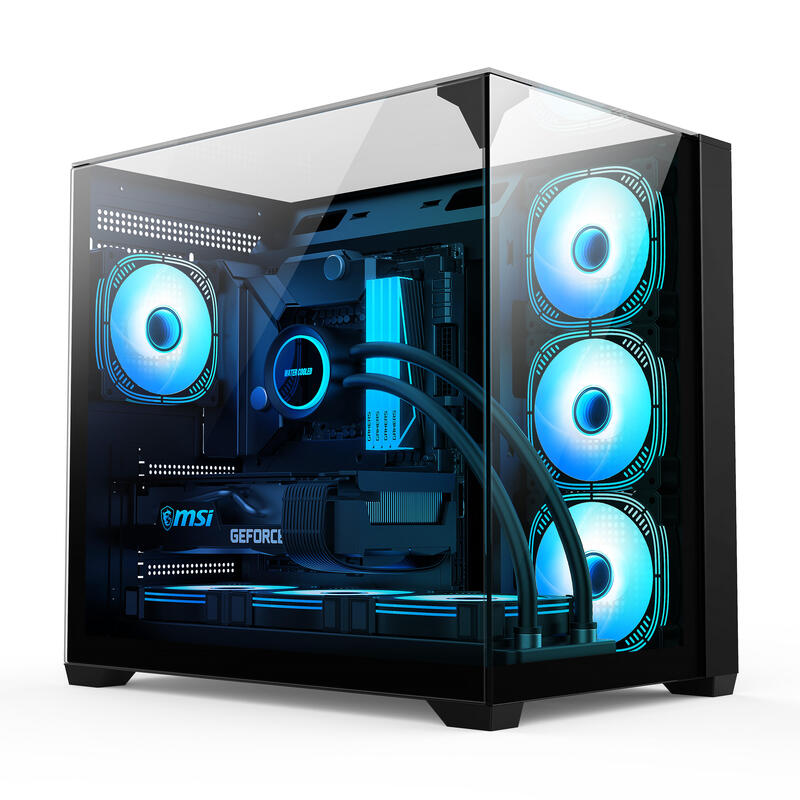 Caja Semitorre Atx N2026 F-Rgb Negro Bitfenix Atx / Gpu 400/Mm / Disipador 165/Mm / 2×Ssd + 1×Hdd / Usb 3.0 + Usb 2.0
