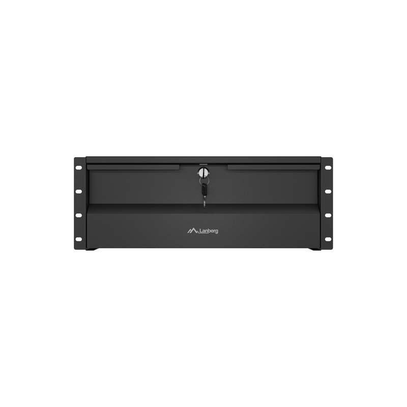 Cajón Para Armarios Rack 19" 4u 360 Mm Negro Lanberg (4u/483 × 360 Mm, Capacidad De Carga Hasta 90 Kg, Montaje De 4 Puntos)