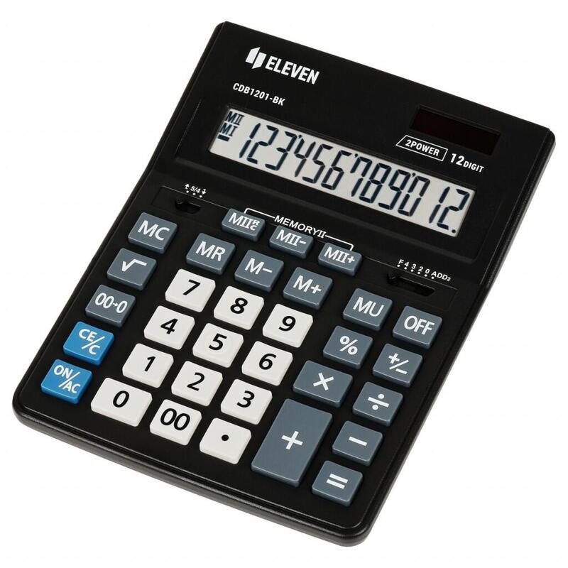 Calculadora De Oficina Eleven Cdb1201-Bk (Ue)