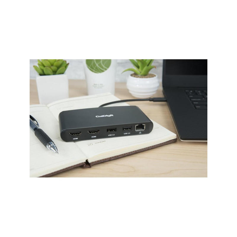 Caldigit Thunderbolt 3 Mini Dock Alámbrico Negro, Gris