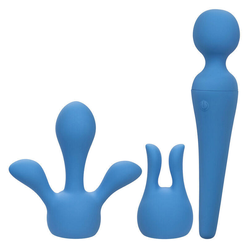 Calexotics - Couture Kit Vibrador Wand 10 Vibraciones Azul