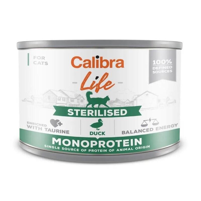 Calibra Cat Life Sterilised Duck 200g