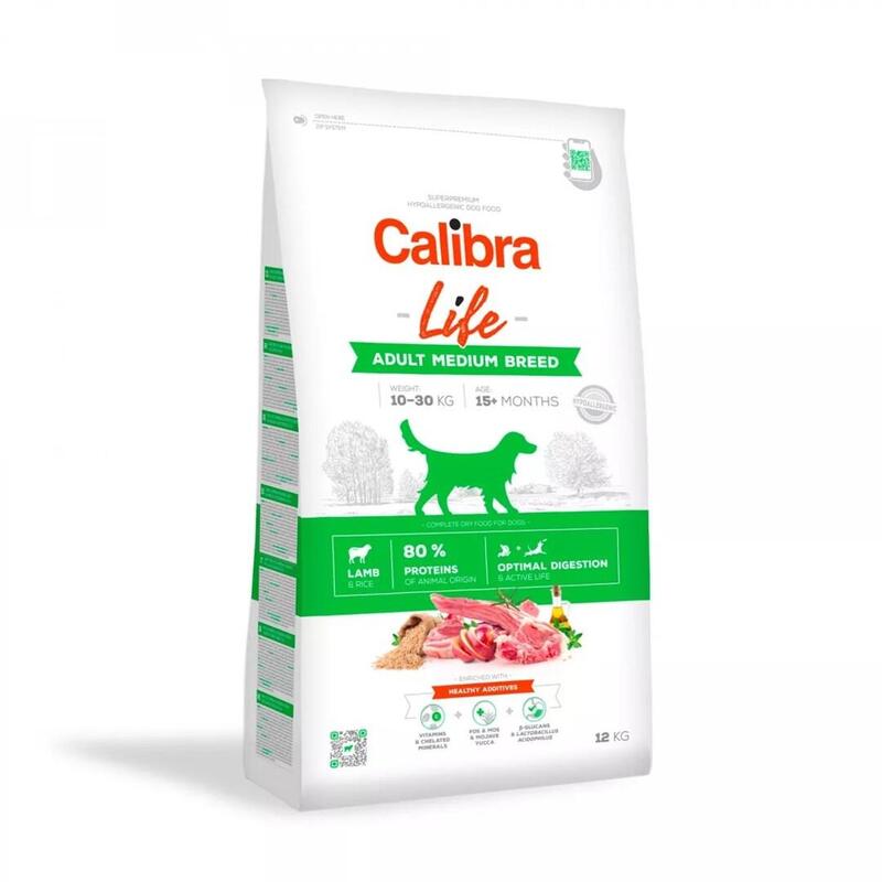 Calibra Life Adult Medium Breed Lamb - Alimento Seco Para Perros - 12kg