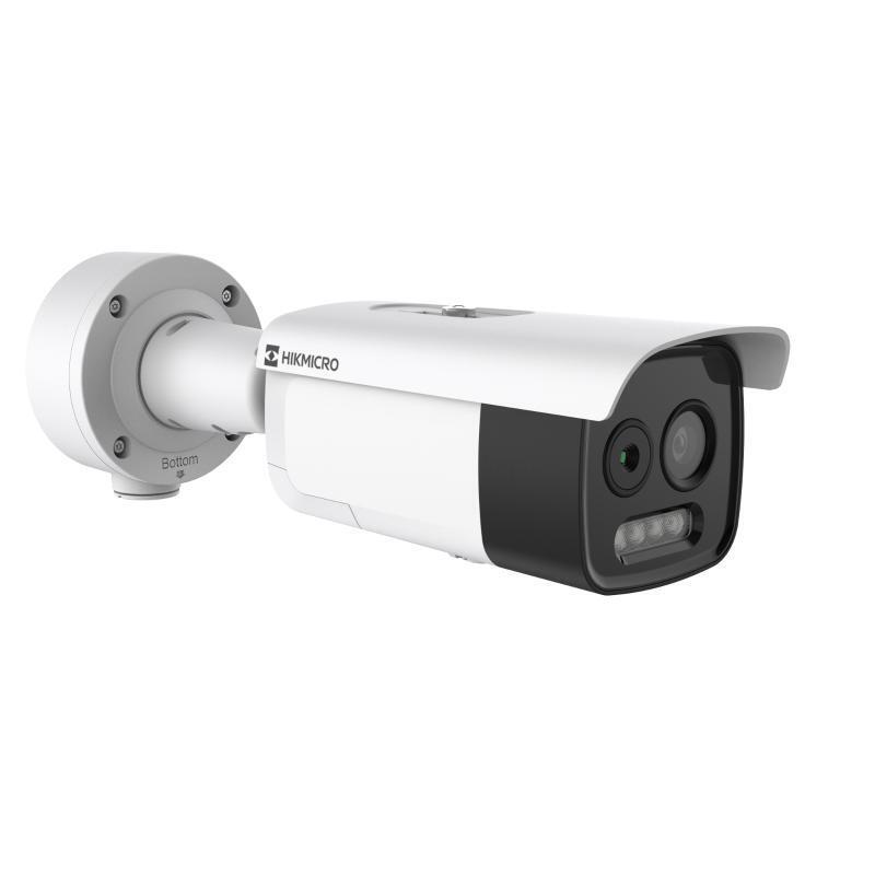 Cámara Bullet Ip Biespectro 5mp Térmica 3.6mm 160×120 Y Óptica 4.3mm 2688×1944 Ik10