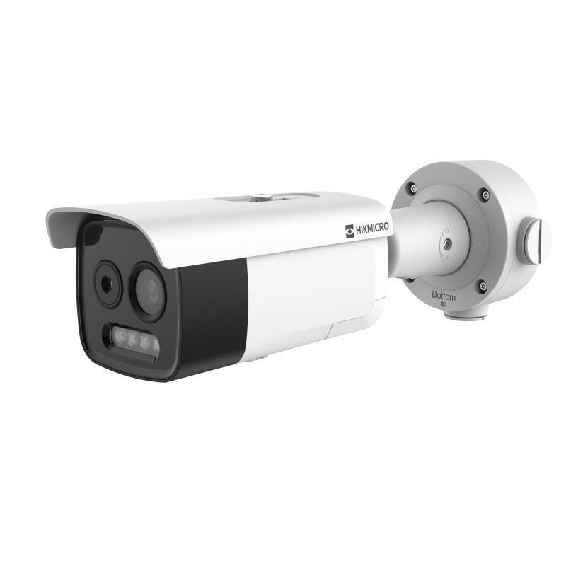 Cámara Bullet Ip Biespectro 5mp Térmica 3.6mm 256×192 Y Óptica 4.3mm 2688×1944 Ik10