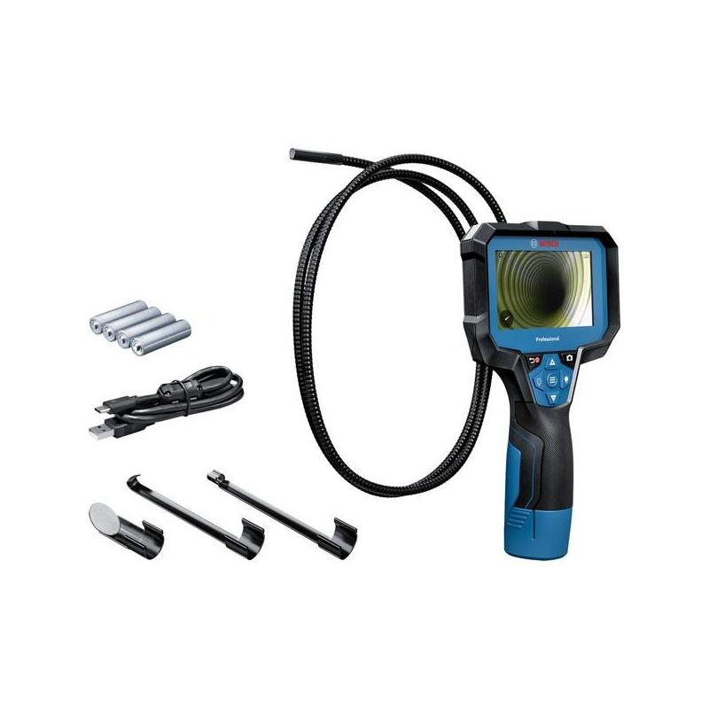Cámara De Inspección Bosch Professional Gic 12v-4-23 C Professional, 12 Voltios Azul/Negro, Sin Batería Ni Cargador, Funcionamiento Con Batería