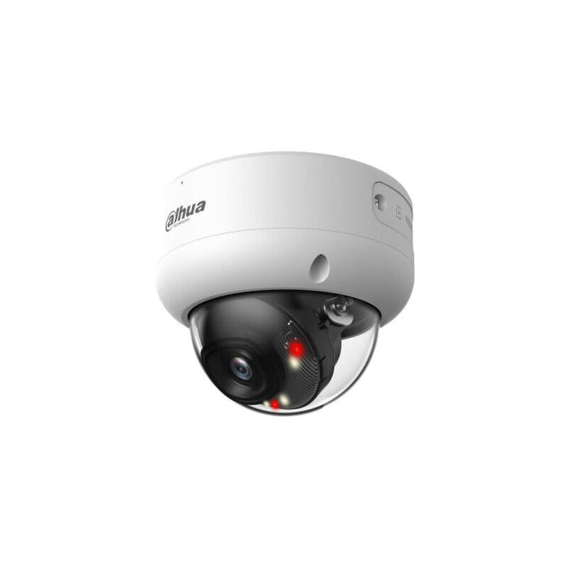 Camara (Dh-Ipc-Hdbw3849ep-S-Il-0280b) Dahua Ip Domo Antivandalica 8mp Wizsense Smart Dual Light Acupick Inteligencia Artificial Led Ir Wdr, Micro Integrado, Fija 2.8mm
