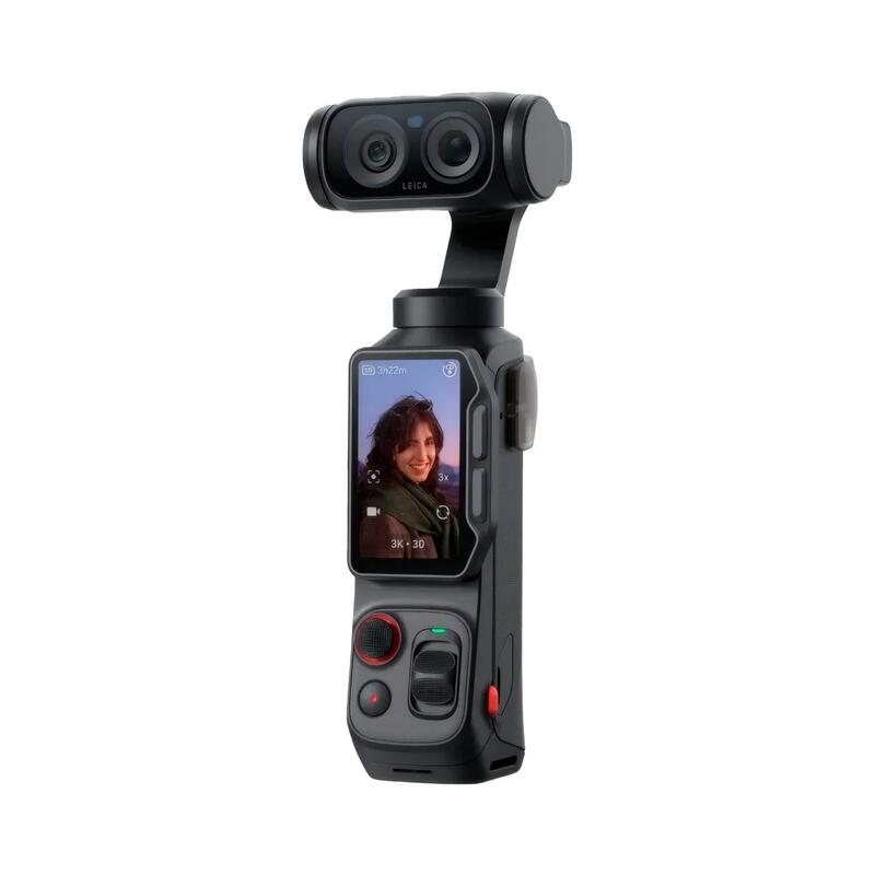 Cámara Digital Deportiva Insta360 Luna Pro 8k Ángulo De Visión 360 Negra