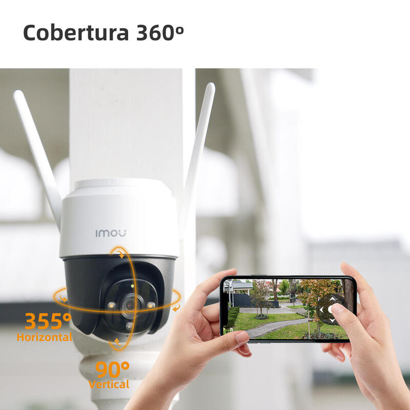 Camara Ip Wifi Imou Bullet Cruiser 4mp 4mp/Wifi+Ethernet/Audio Bidireccional/H265 Ipc-S42fp-0360b-Imou