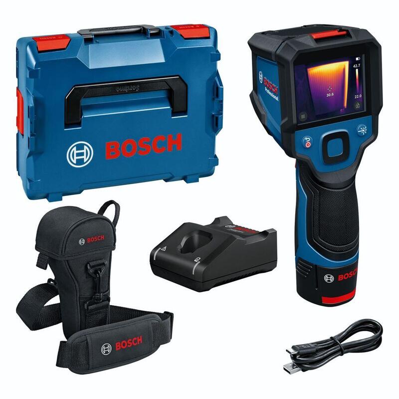 Cámara Termográfica Bosch Professional Inalámbrica Gtc 12v-450-13 Professional, Detector Térmico Azul/Negro, Batería De Ion De Litio 2,0ah, En L-Boxx 0601083900