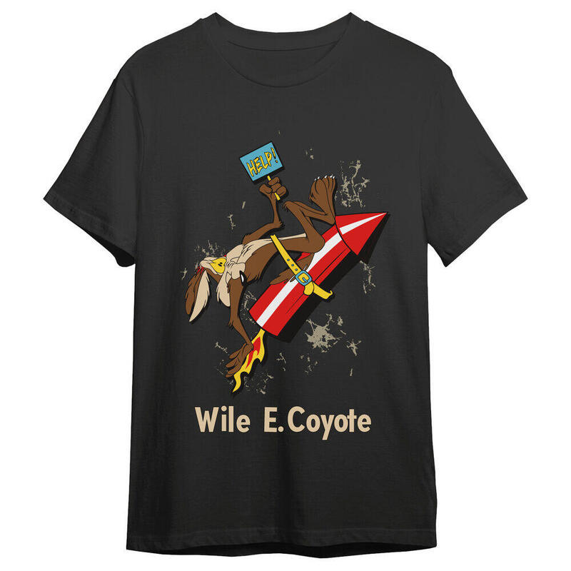 Camiseta Coyote Cohete Looney Tunes Adulto Talla Xl