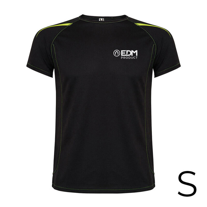 Camiseta Deportiva Negra Talla-S Roly