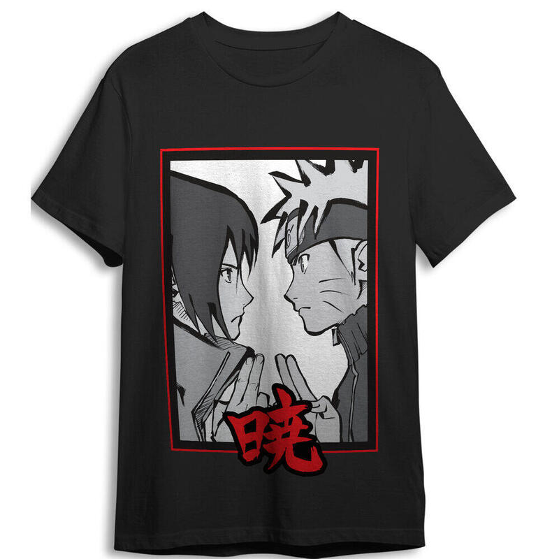 Camiseta Face To Face Naruto Shippuden Adulto Talla L