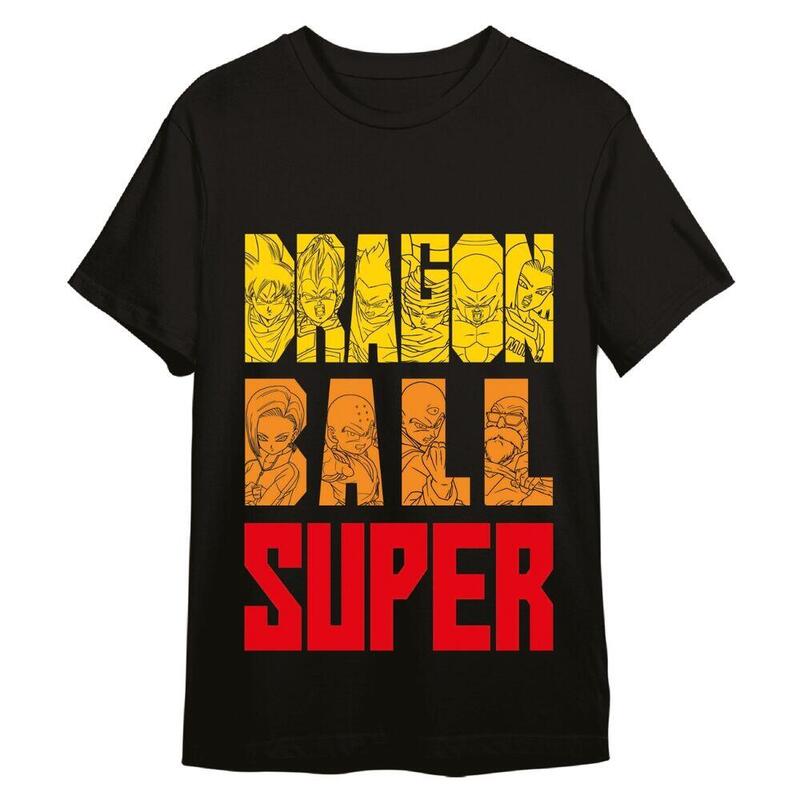 Camiseta Letters Dragon Ball Z Adulto Talla S