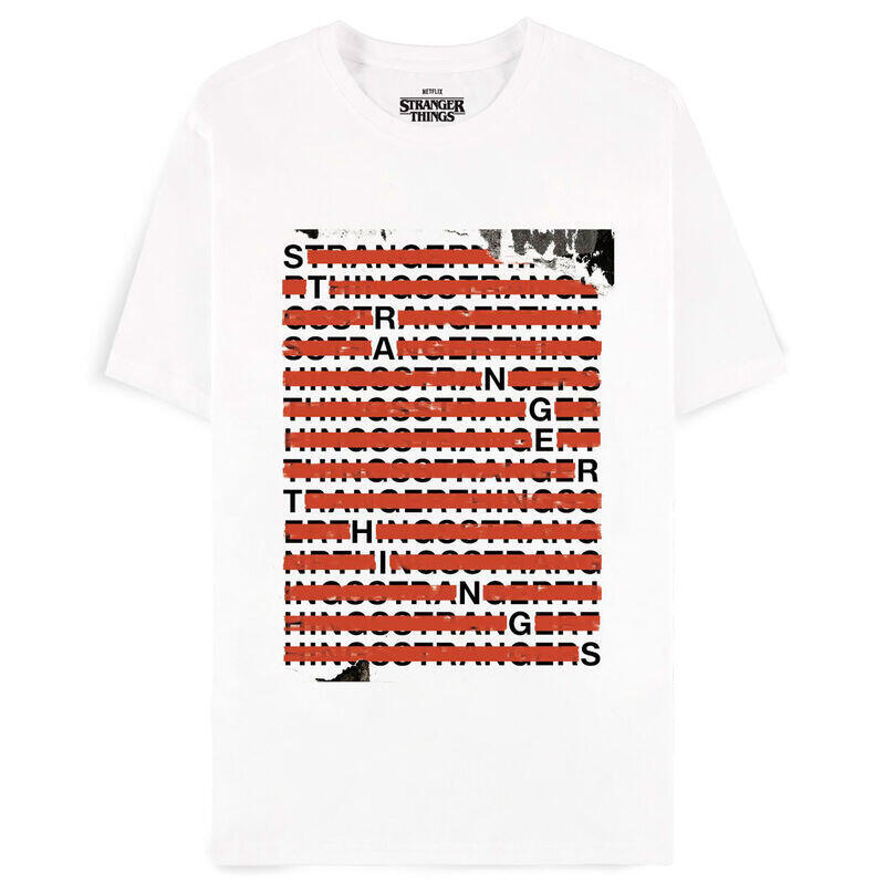 Camiseta Letters Stranger Things Talla M
