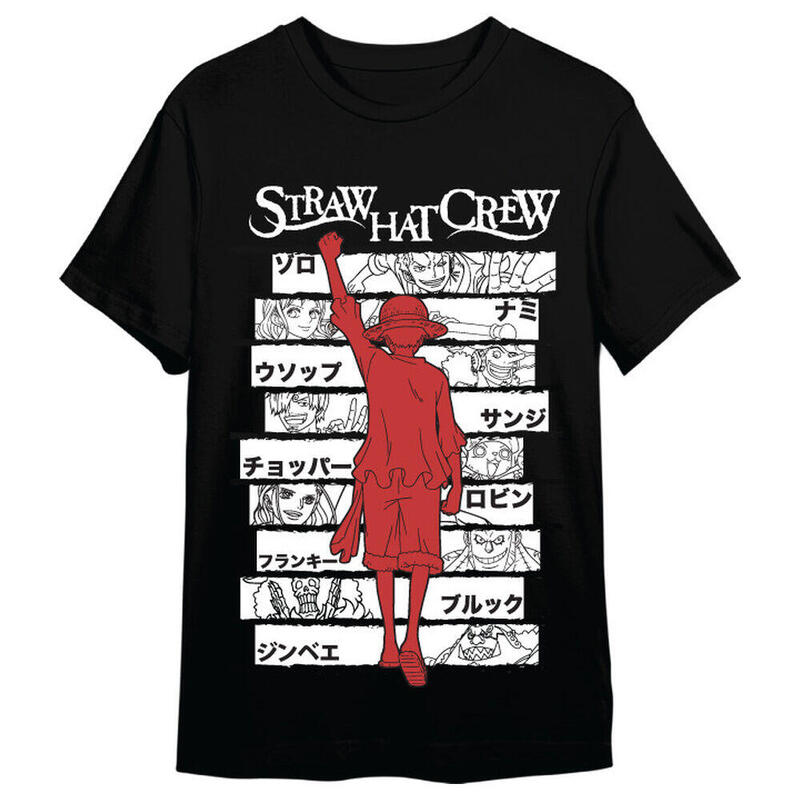 Camiseta Monkey D. Luffy Straw Hat Crew One Piece Adulto Talla S
