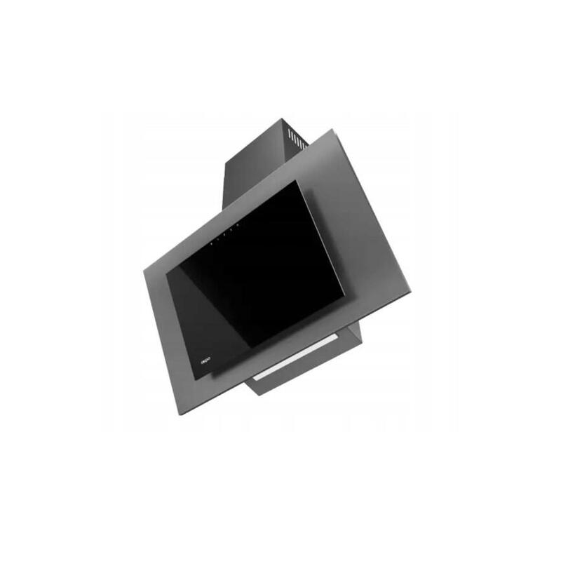 Campana Akpo Wk-4 Nero 2.0 60 Gris/Gris Cristal T300 Lineal Led/Motor